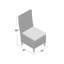 Chaise de terrasse avec coussin Danny