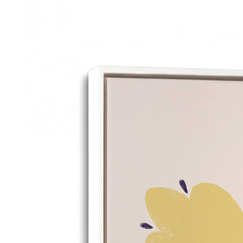 «Playful Garden Vase», ensemble de 2, reproduction sur toile, Cadre flottant blanc opaque, H 36,75 po x l 24,75 po