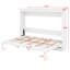 Lit escamotable minimaliste se pliant dans une armoire-225190556