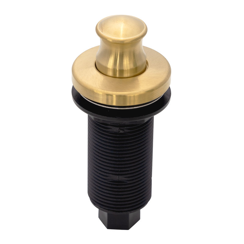 Brushed Gold Garbage Disposal Air Switch Kit with Air Hose