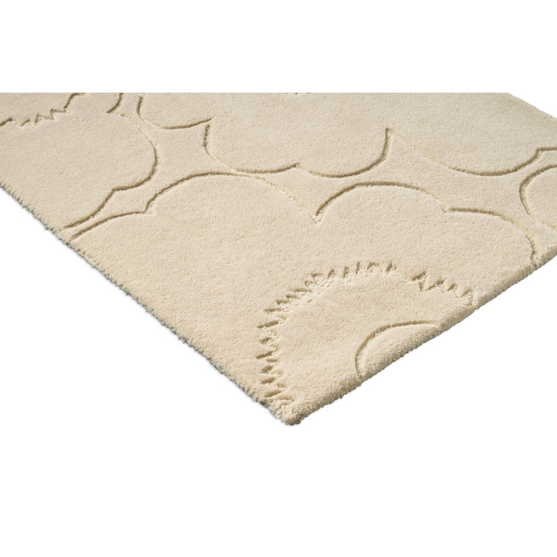 Blanc naturel Piirto Unikko , Blanc naturel, Tapis de couloir 3 pi x 9 pi