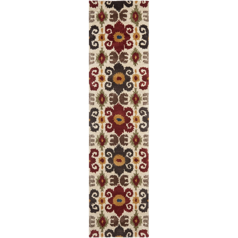 Soho Hand Tufted Wool Pile Ikat Rug, Runner 2'6" x 8'