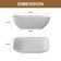 Gridley 67” x 29.5" Freestanding Soaking Solid Surface Bathtub