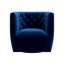 Chaise pivotante en velours bleu foncé Delaney-1437598625