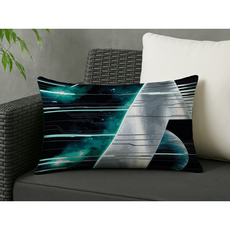 Celestial Weave Indoor And Outdoor Throw Pillow, Rectangle 14"H x 20"W
