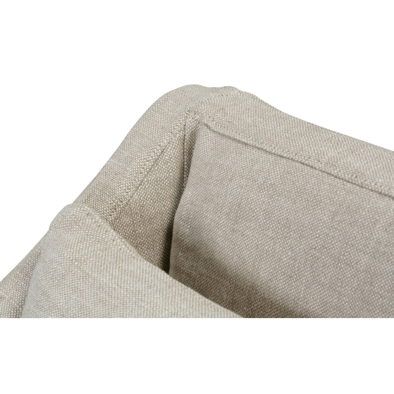 Earth Odessa Slip Dining Banquette, Natural Linen (11615-19)