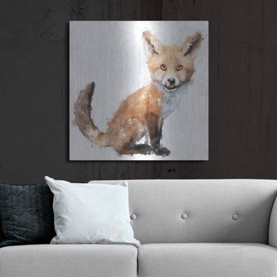 «Foxy Good» par Kim Curationa, art mural en métal