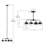 4 - Light Steel Dimmable Sputnik Modern Linear Chandelier-509103577-499618726