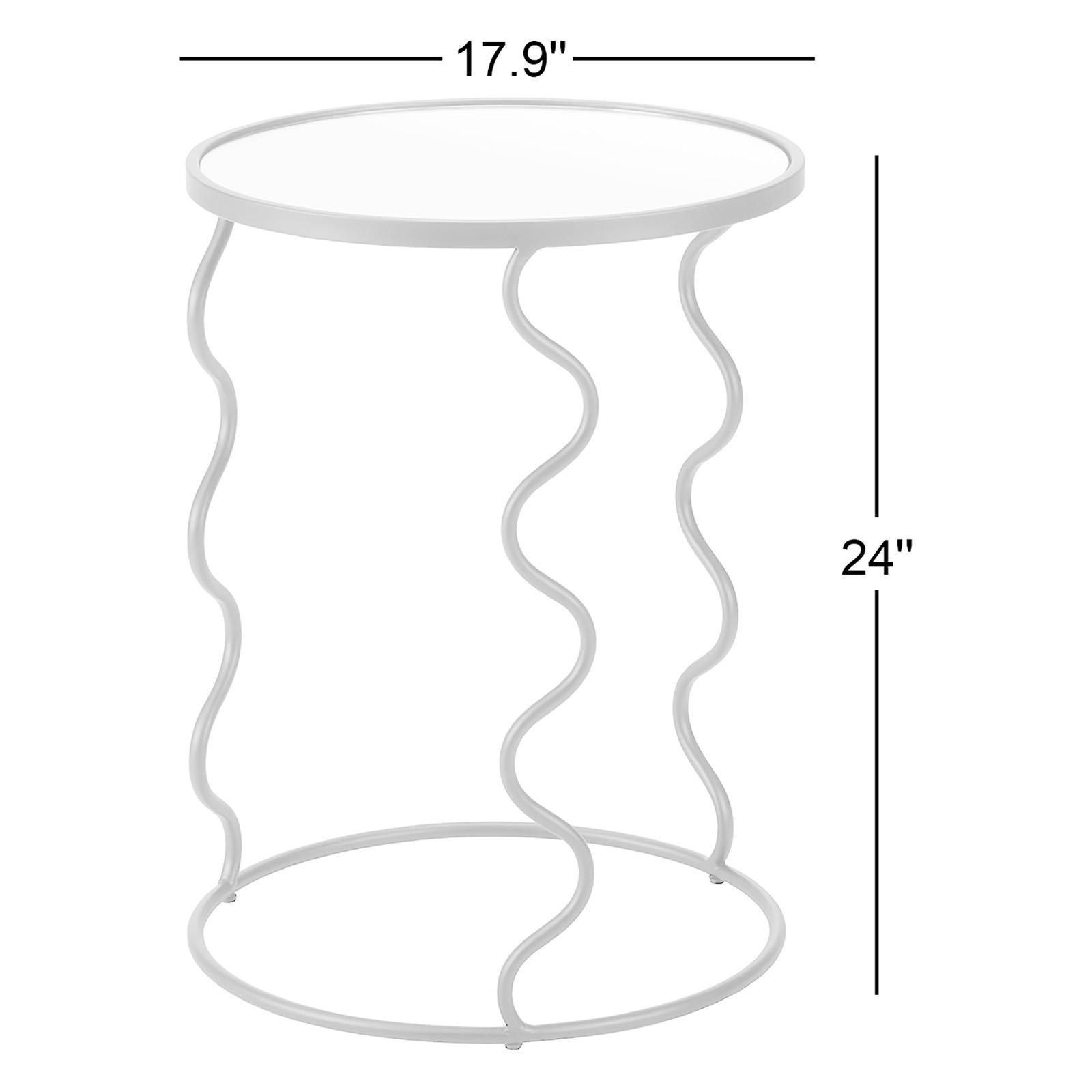 Glass End Table