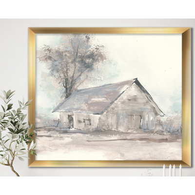 «Farmhouse Barn Gray III», reproduction sur toile encadrée