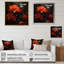 Bluejaybirds modernes sur fleur sur toile-1209061147-1209061148