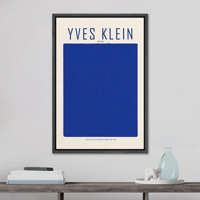 " Monochrome Block Abstract Shapes Illustrations " by Yves Klein