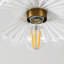 One-light Ceiling Light Brass Colour Suitable For Hallways