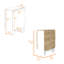 Table de salle à manger pliante en blanc et - 3 styles adaptables, peu encombrant pour les espaces de vie restreints, un support de 22 lb, des formes convertibles à cadre solide, choix, capacité de charge, système stable