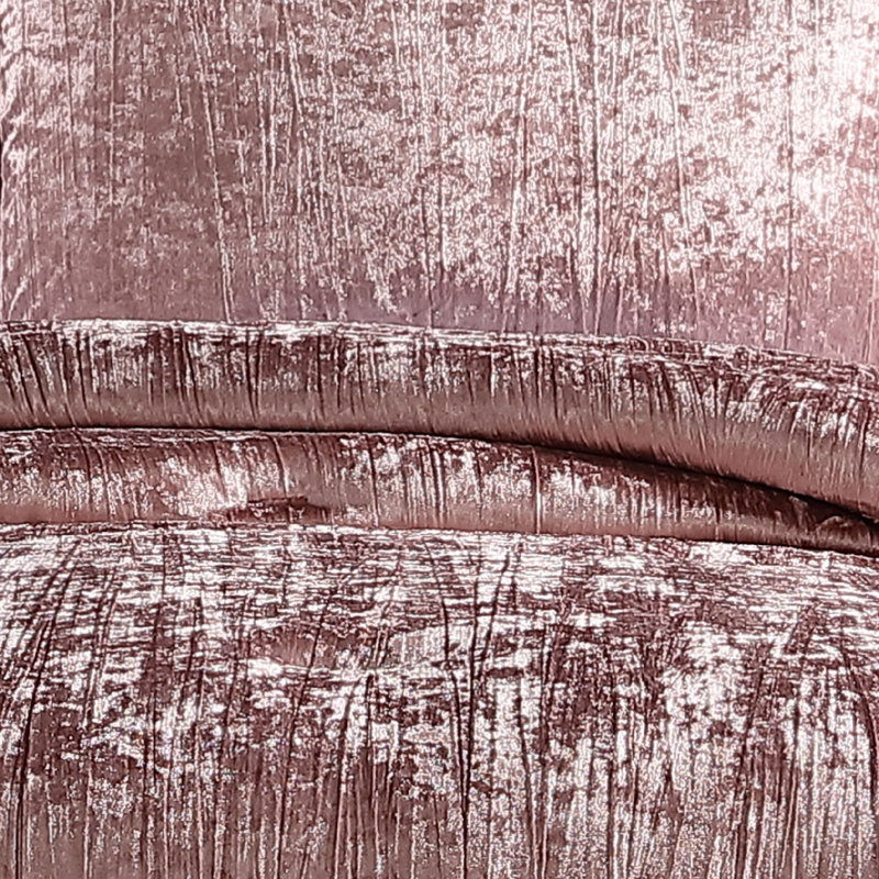 Spice Velvet Twin Comforter Set with Quilted Shams