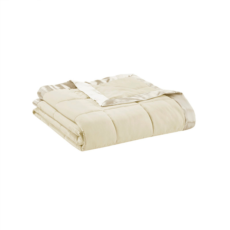 Couverture légère en duvet synthétique, Très grand lit, Crème, crème
