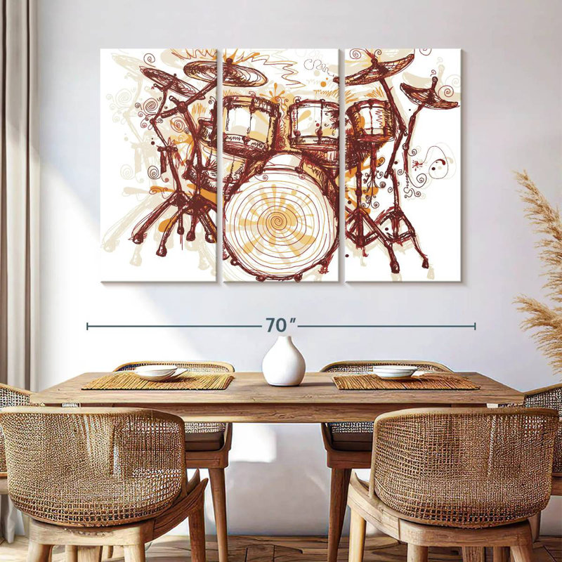 Abarca Splashing Drums, 42" H x 65" W