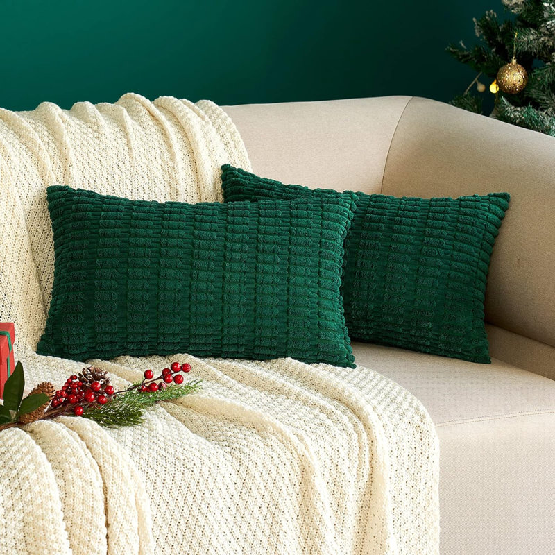 Housse de coussin réversible Mashala, Vert