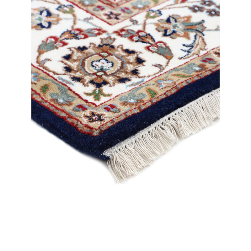 Nain Oriental Wool Hand Woven Area Rug, Rectangle 120 x 180cm