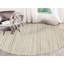 Tapis décoratif de laine ronde beige noué à la main 8 pi Belandina