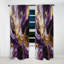 Mauve et mauve liquide Magic III - Rideau abstrait moderne occultant - 1 panneau-107809291