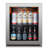 16.9"W 65-Cans 1.62Cuft Freestanding Single Zone Beverage Cooler with Quiet Compressor Refrigerator in Stainless Steel