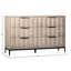 Aldwell Pine Modern 6-Drawer Storage Dresser-81087665