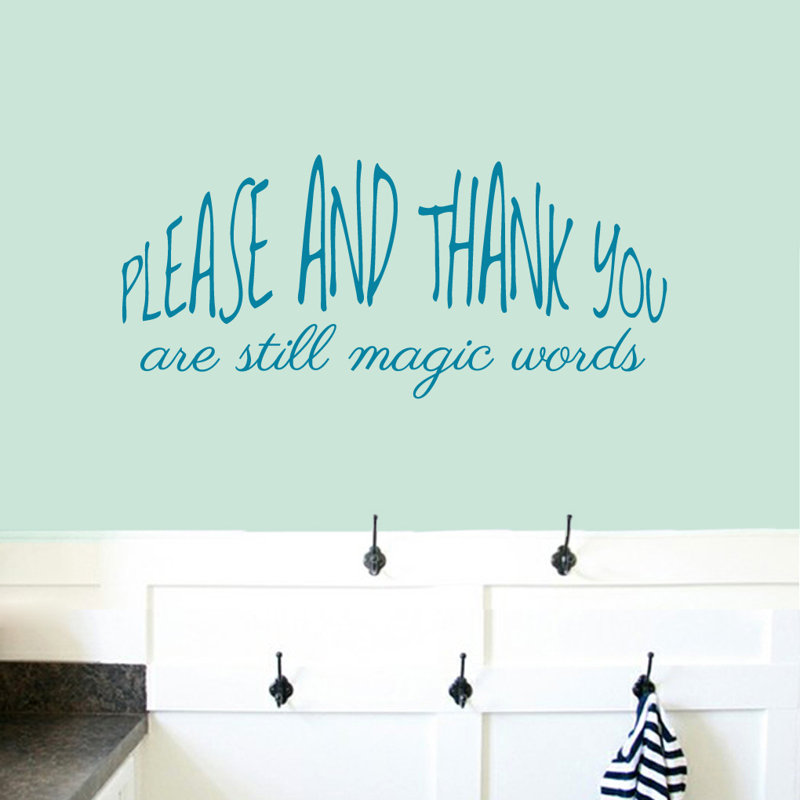 Text & Numbers Non-Wall Damaging Wall Decal, Teal