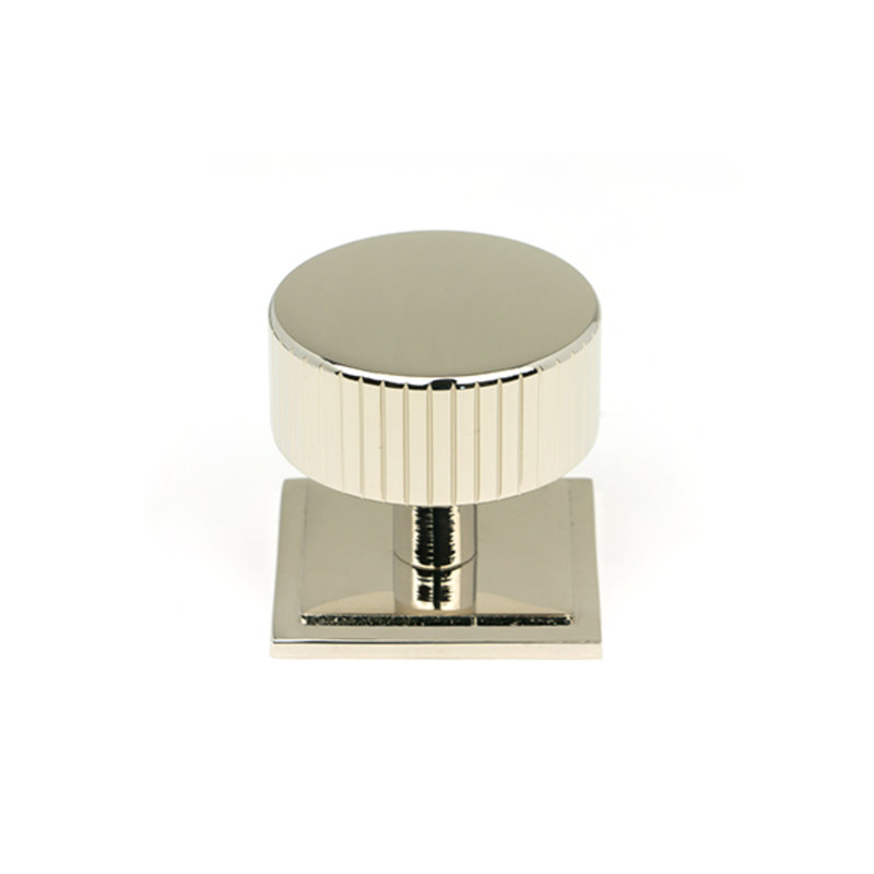 40mm Square Knob, Polished Nickel