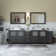 Karson 96'' Double Bathroom Vanity with Engineered Marble Top with Mirror