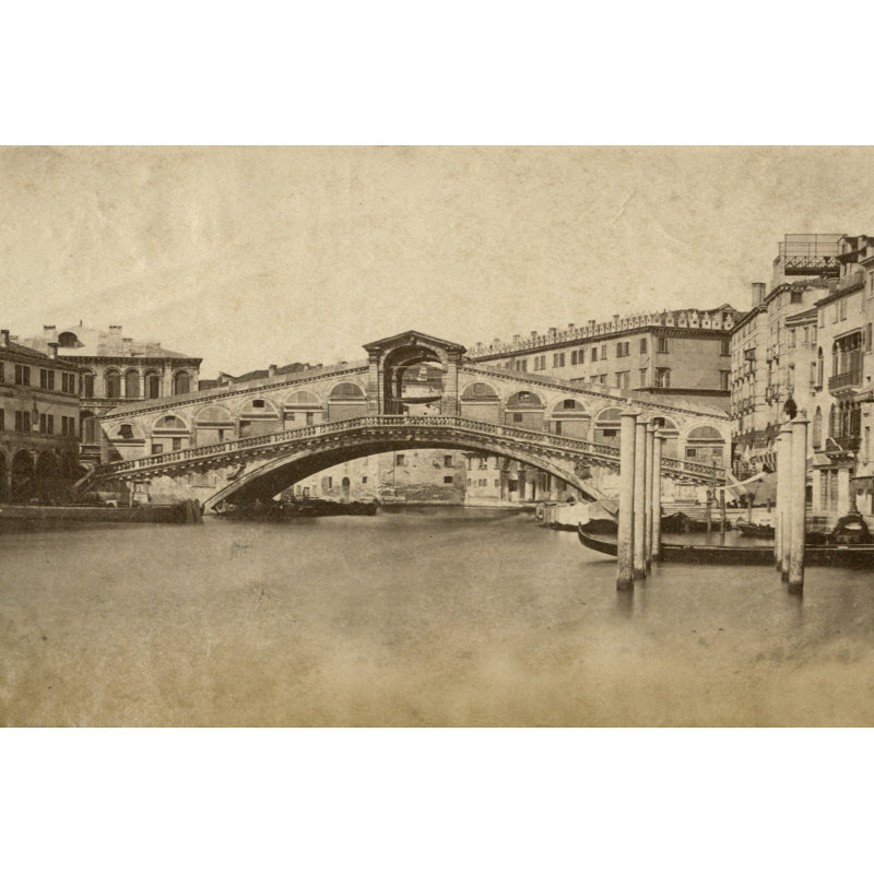 Venice by Giacomo Brogi - Photograph Print, Black Floater Framed, 32cm H x 48cm W