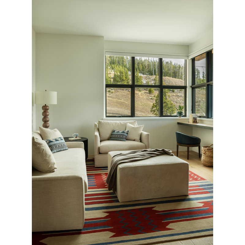 Mesa Wool Southwestern Area Rug, Rectangle 4' x 6'