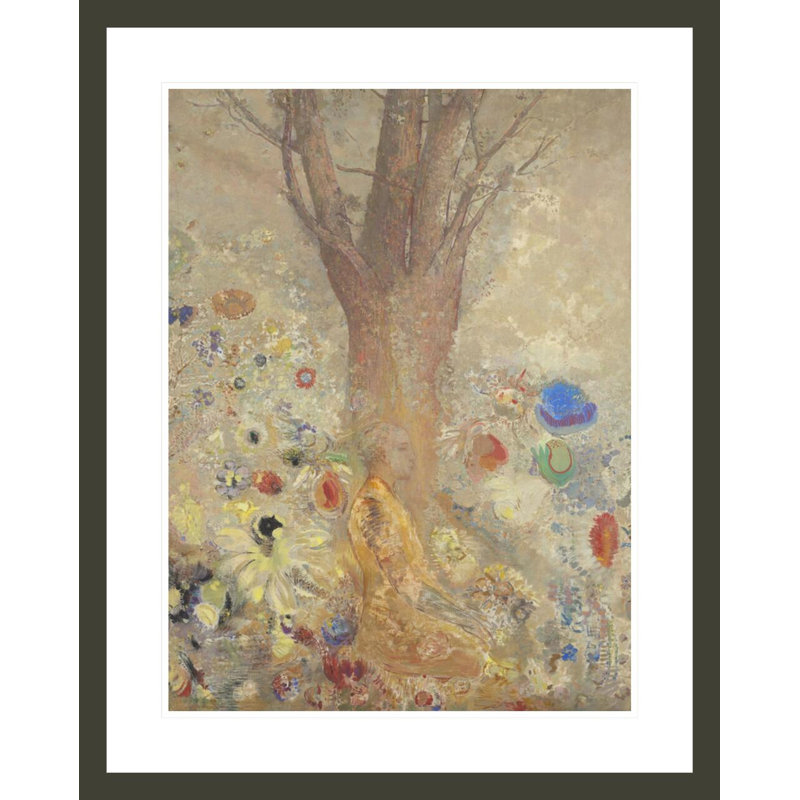 «The Buddha» par Odilon Redon, impression giclée sur cadre, H 29,37 po x l 23,5 po