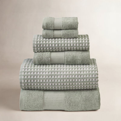 Drucilla 6-Piece Jacquard Cotton Towel Set