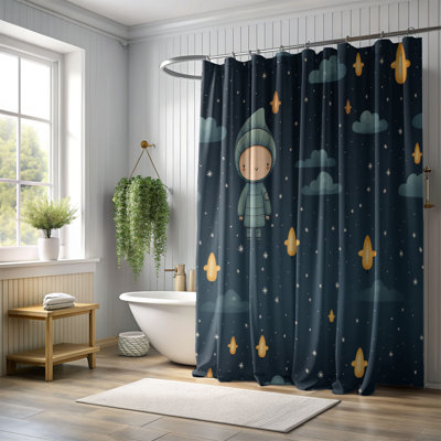 Rideau de douche Silent Night - Premium