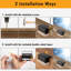 Black Solar Powered Integrated LED Deck Light Pack