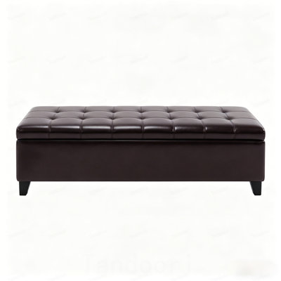 Contemporary Style Bench,Tufted Bench,Ottoman Storage Bench