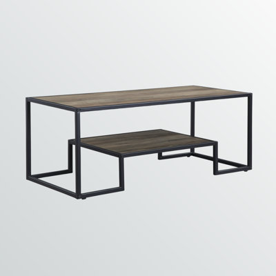 Amble Rustic Oak & Black Coffee Table