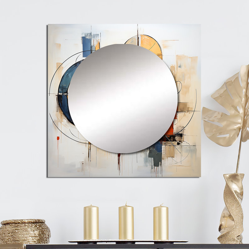 Décoration colorée Mid I Century, 36 po x 36 po