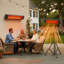 Chauffe-terrasse 1500W avec fixation murale, au plafond ou trépied