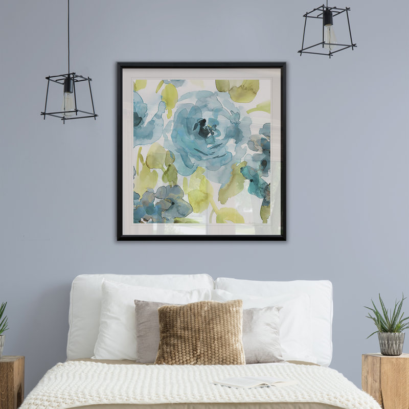 « belle blue ii », reproduction encadrée, H 30,5 po x l 30,5 po x P 1,5 po