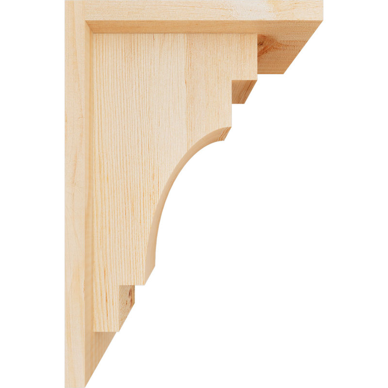 Corbeau méditerranéen avec contre-plaque, H 12 po x l 5,5 po x P 8 po, Sapin de Douglas, Lisse