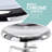 Juddson Industrial Bar Stools Set of 2, Adjustable Swivel Four Legged Round Metal Barstools, Backless Counter Height Bar Chairs for Kitchen Dining-621097741