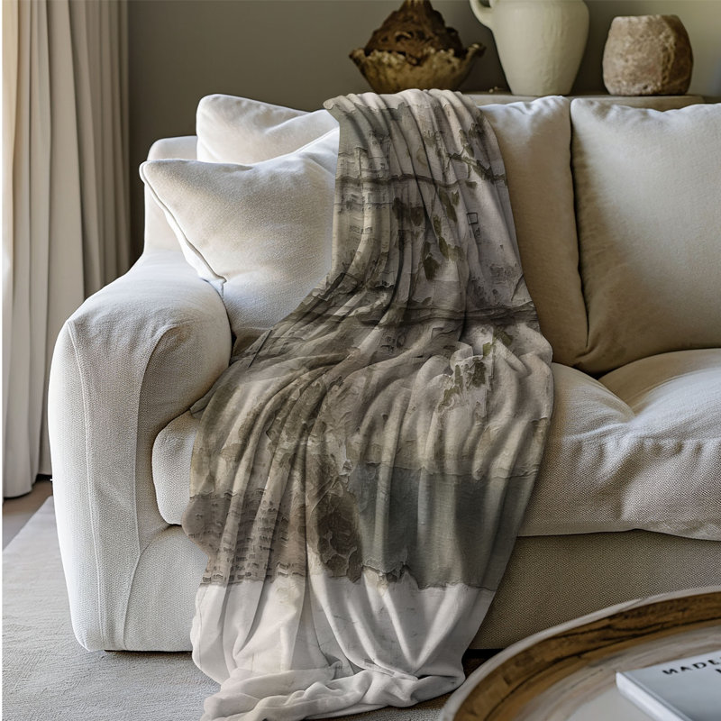 Jeté Sherpa Blan Garden Medley, L 60 po x L 80 po