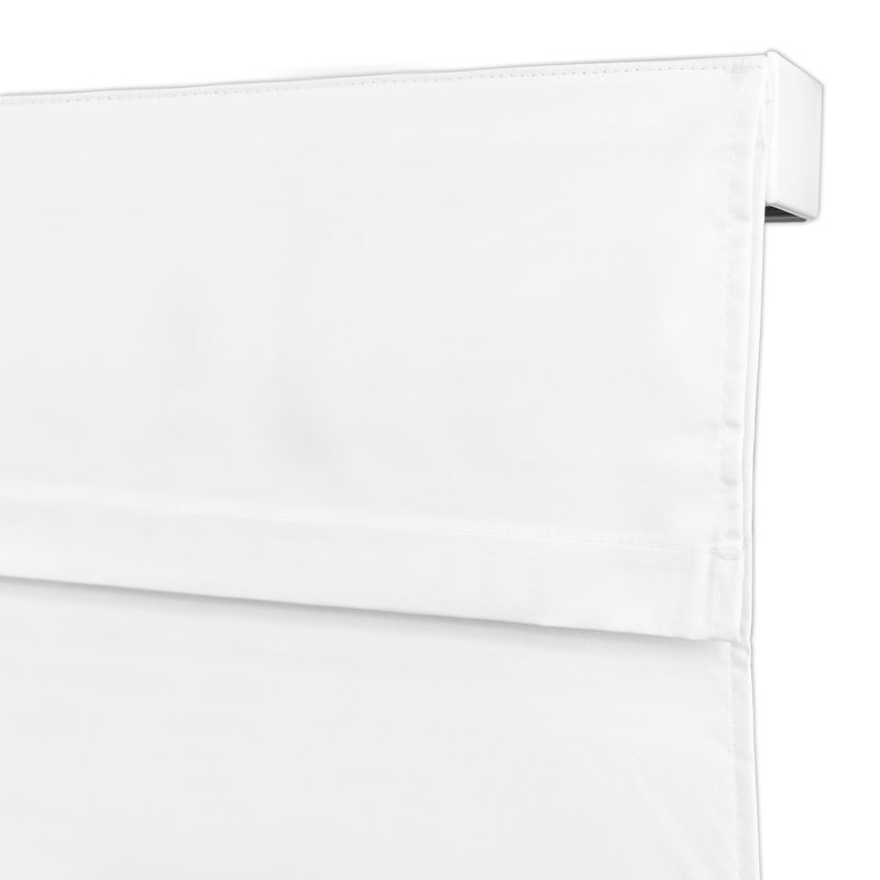 Store romain blanc filtrant la lumière, L 30 po x L 64 po