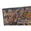 Tapis unique orange, bleu marine et noir de 5 pi 6 po x 7 pi 10 po One-of-a-Kind