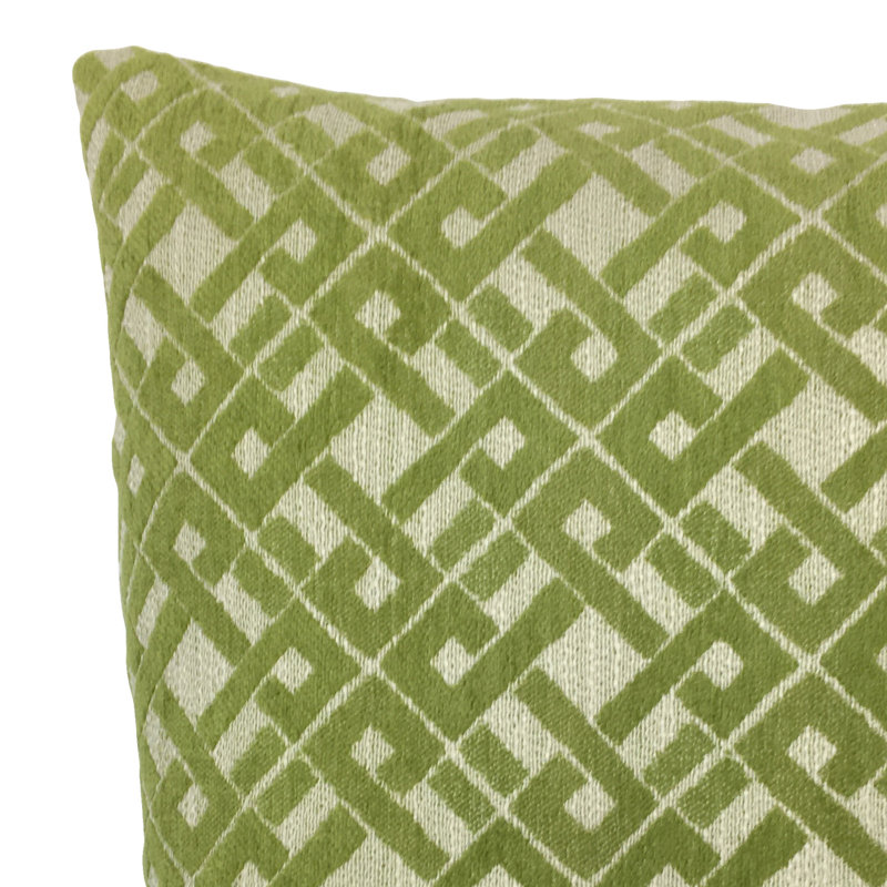 Coussin décoratif écossais , 24 po x 24 po, Vert