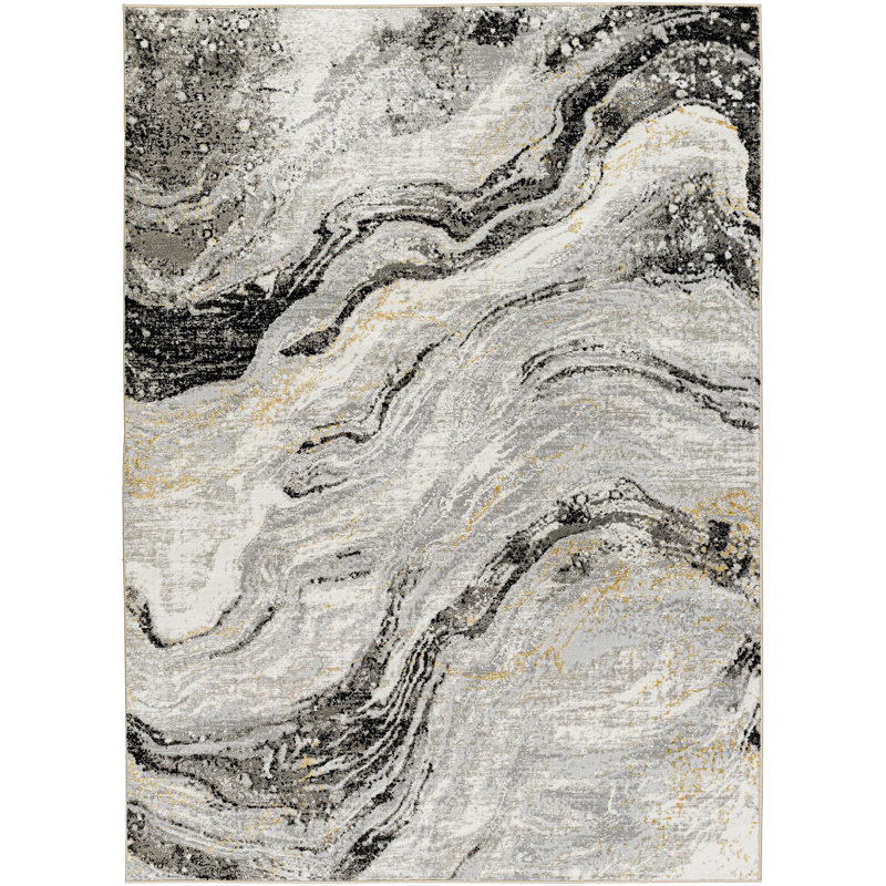 Borislav Abstract Indoor Rug, Rectangle 9'2" x 12'