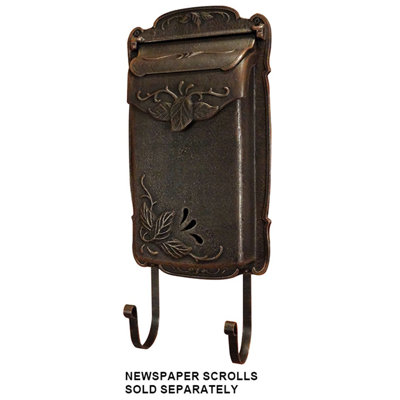 Floral Aluminum Wall Mounted Mailbox