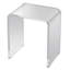 Table d'appoint en acrylique, idéale pour le salon ou le bureau, table d'appoint en Lucite en forme de C, table d'appoint transparente en acrylique pour boissons, nourriture, chambre ou bureau